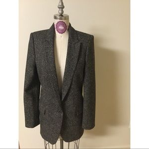 Zara Grey Herringbone Blazer